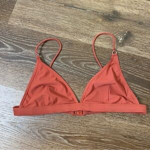 Acne studios Womens red/orange Hedea bikini top
S